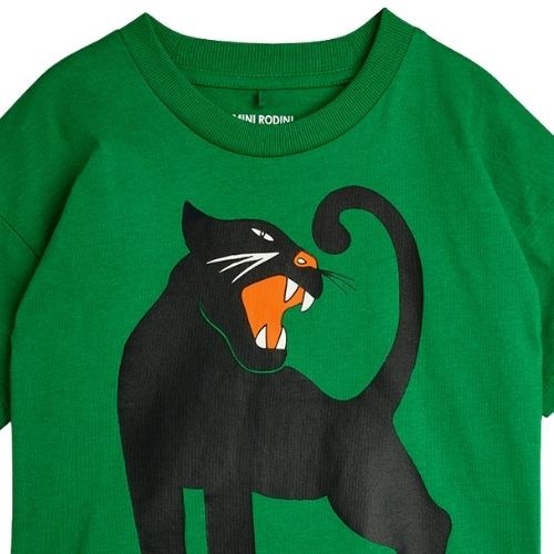 Mini Rodini panther sp ss tee green-2