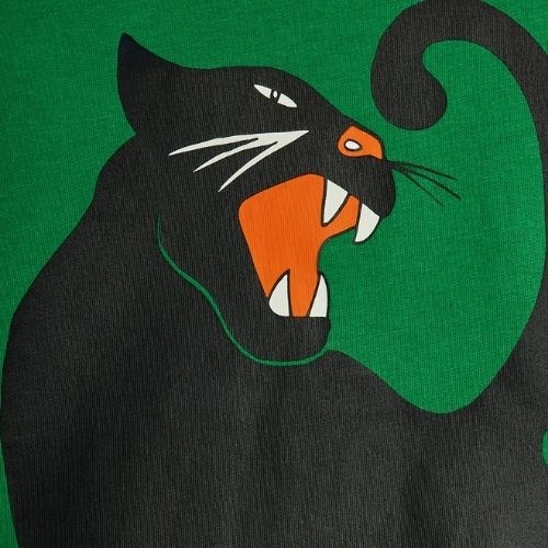 Mini Rodini panther sp ss tee green-4