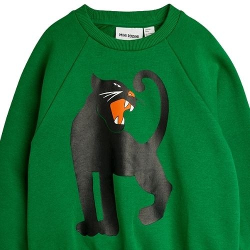 Mini Rodini panther sp sweatshirt green-2