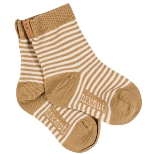 Nixnut stripe socks biscuit stripe - sokken-1