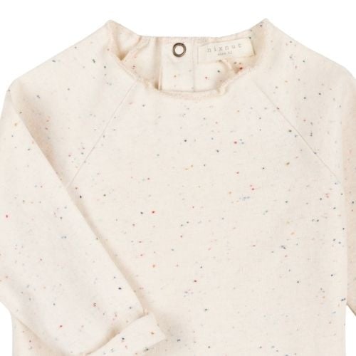 Nixnut sim knit ecru speckle - shirt-4