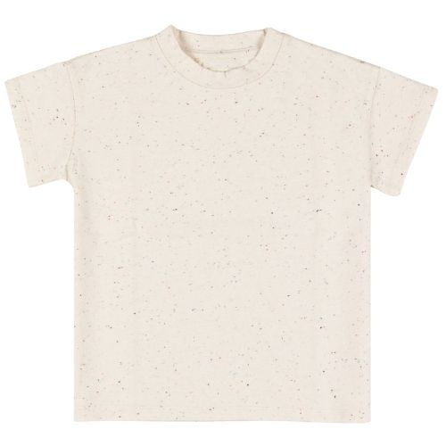Nixnut sie t-shirt ecru speckle - shirt-1