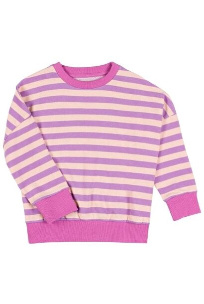 Nixnut rel sweater iris stripe - trui