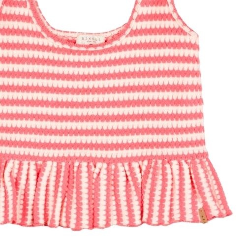 Nixnut sum top coral stripe - shirt-5