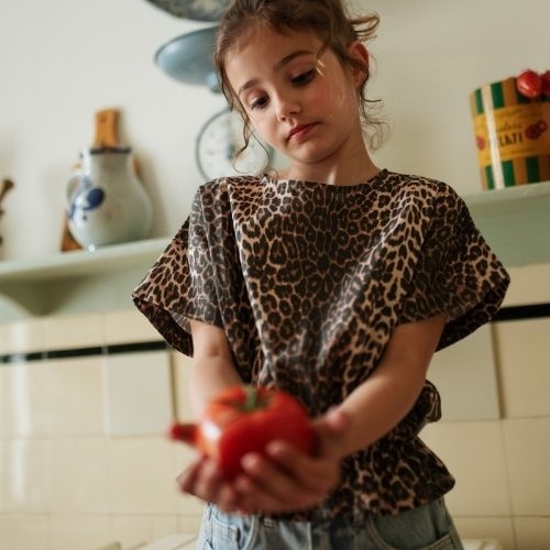 Petit Blush blouse elastic waist leopard aop-2