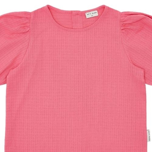 Petit Blush puff sleeve blouse pink lemonade-5
