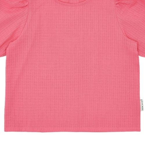 Petit Blush puff sleeve blouse pink lemonade-6