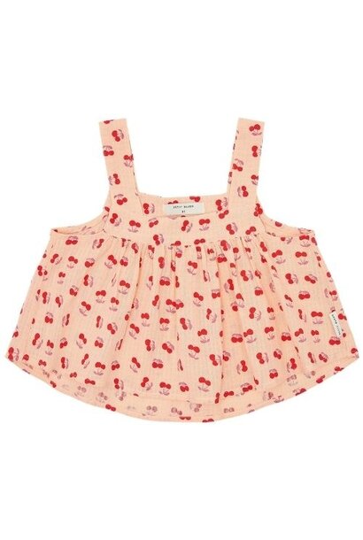 Petit Blush summer blouse cherry aop