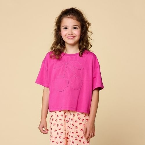 Petit Blush cherry t-shirt rose violet-2