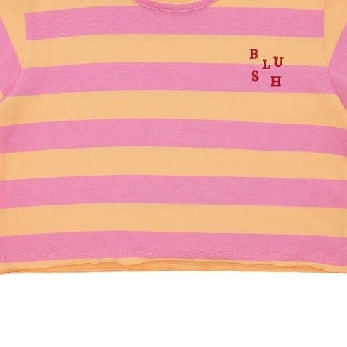 Petit Blush stripe t-shirt cashmere rose peach cobbler-6