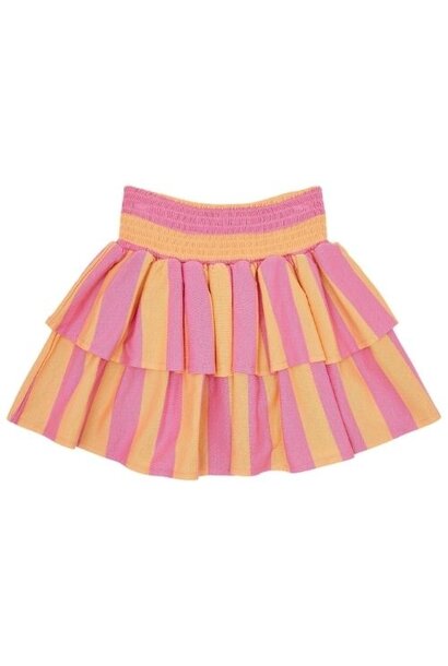 Petit Blush stripe smock skirt cashmere rose peach cobbler - rok