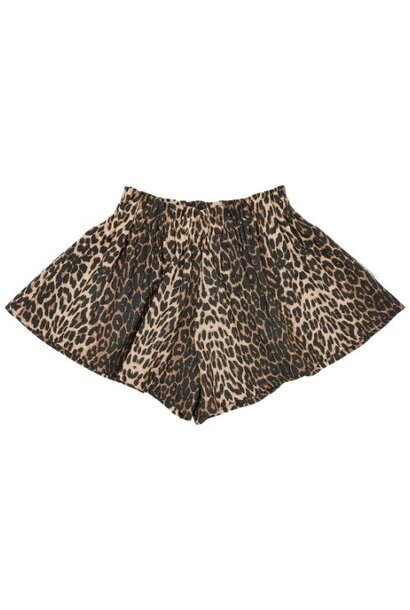 Petit Blush ruffle short leopard aop