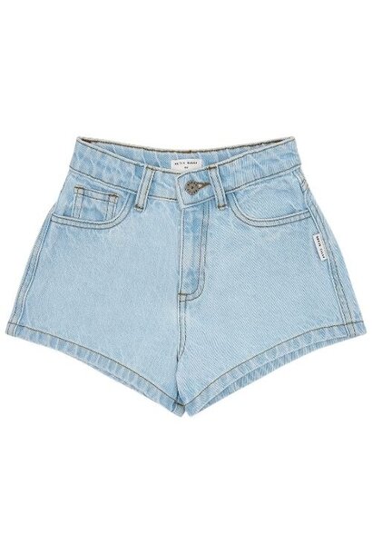Petit Blush jeans short pale light blue