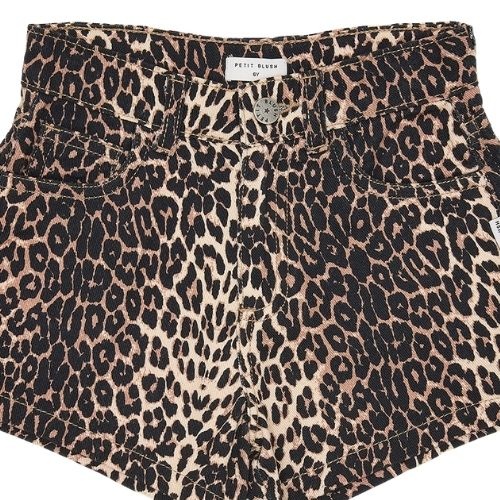Petit Blush jeans short leopard aop-7