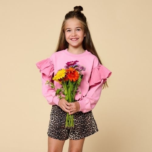 Petit Blush jeans short leopard aop-2