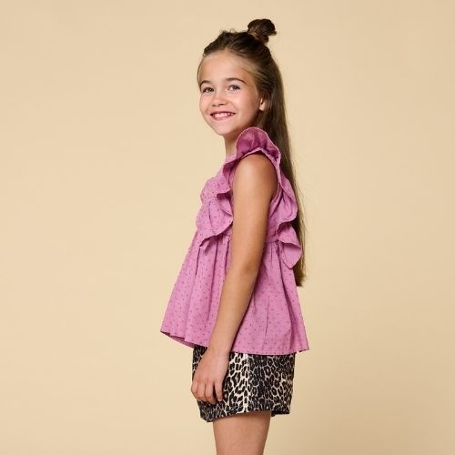 Petit Blush jeans short leopard aop-3