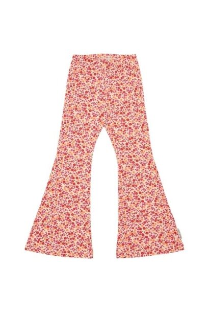 Petit Blush bowie flared pants small flowers aop - broek