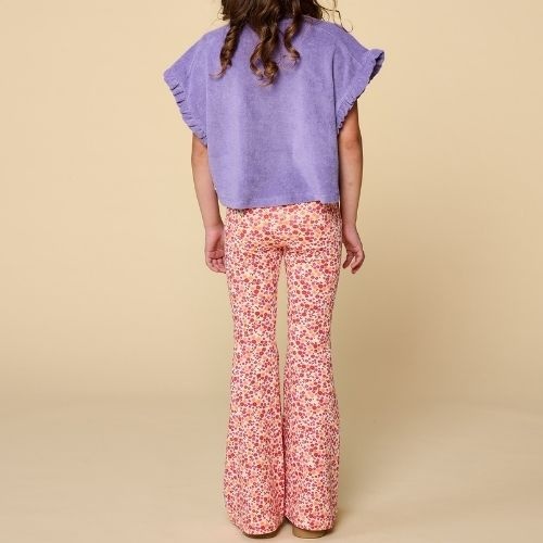 Petit Blush bowie flared pants small flowers aop - broek-3