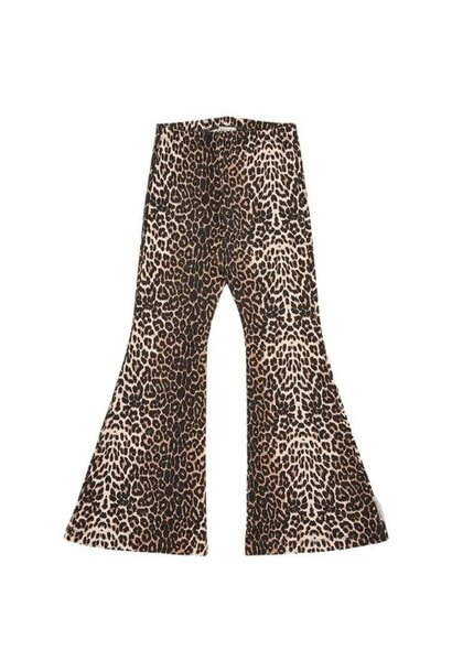 Petit Blush bowie flared pants leopard aop - broek