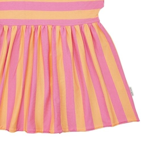 Petit Blush stripe dress cashmere rose peach cobbler - jurk-9