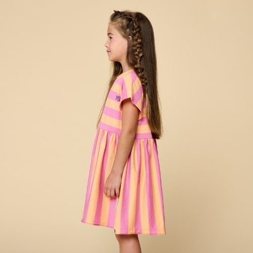Petit Blush stripe dress cashmere rose peach cobbler - jurk-6