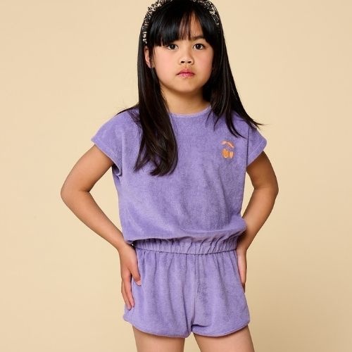 Petit Blush towel jumpsuit chalk violet-4