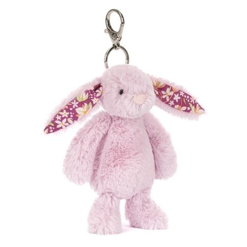Jellycat thistlepop blossom bunny bag charm-1