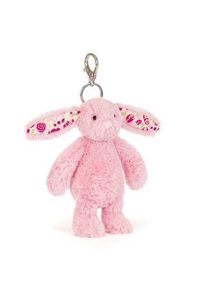 Jellycat blushkin blossom bunny bag charm