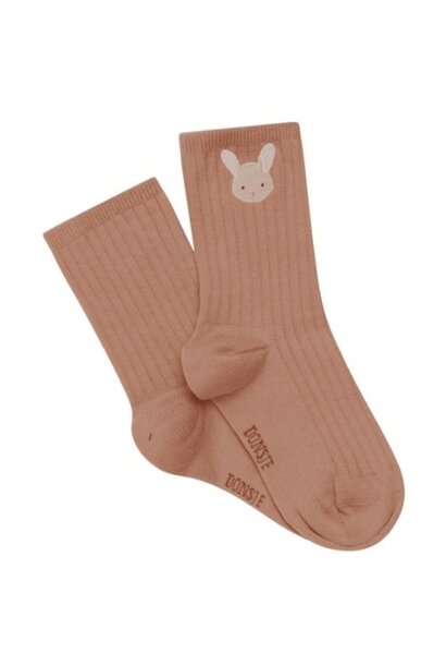 Donsje Amsterdam bell socks fluffy bunny rose dawn - sokken