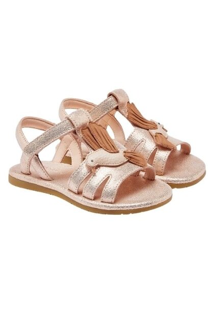 Donsje Amsterdam iles sky sandals hummingbird powder metallic leather - sandalen