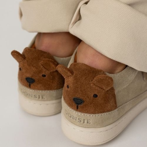 Donsje Amsterdam rinou sneakers bear taupe suede - schoenen-2