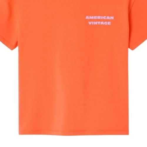 American Vintage fizvalley t-shirt imprime mandarine vintage-5