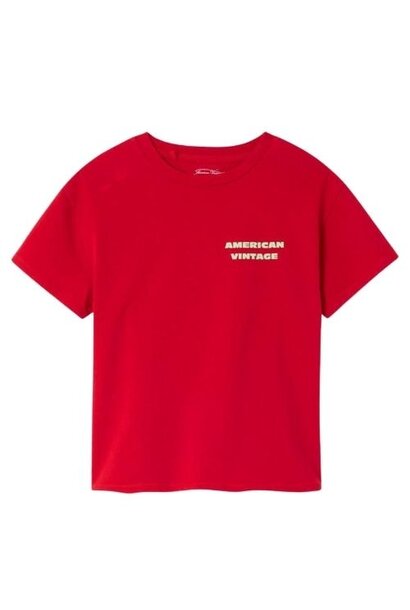 American Vintage fizvalley t-shirt imprime rubis vintage