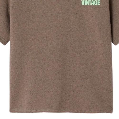 American Vintage evona sweat mc col rond marron surteint shirt-3