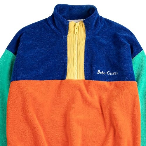 Bobo Choses color block zipped sweatshirt - trui-6
