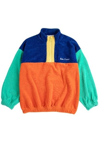 Bobo Choses color block zipped sweatshirt - trui