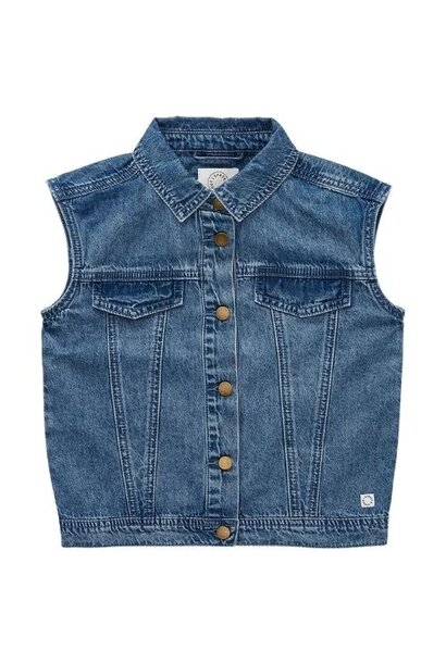 Sproet & Sproet denim vest denim blue | spijkerjack