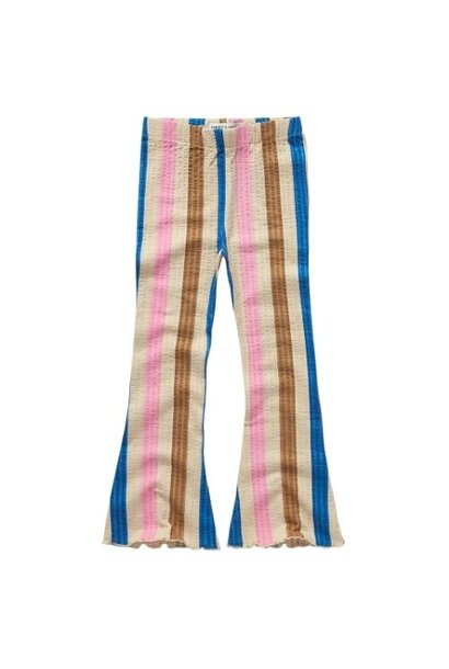 Sproet & Sproet flared legging stripes sesame | broek