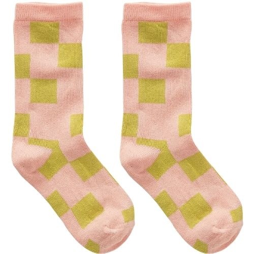Sproet & Sproet socks blocks blush pink | sokken-1
