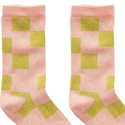 Sproet & Sproet socks blocks blush pink | sokken-2