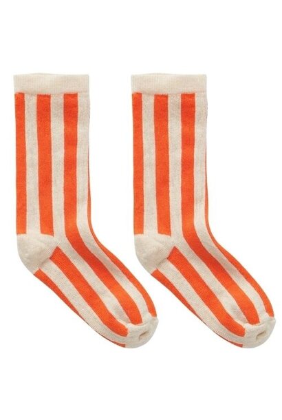 Sproet & Sproet socks stripe orange sesame | sokken