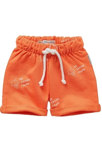 Sproet & Sproet baby boy shorts orange sprint | korte broek