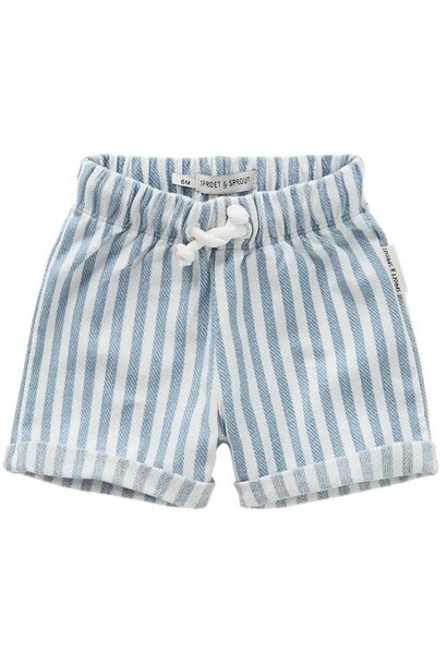 Sproet & Sproet baby short stripes denim blue | korte broek
