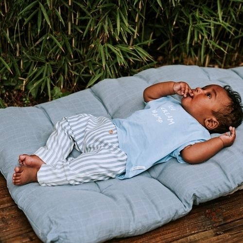 Sproet & Sproet baby loose sweatpants denim blue | broek-2