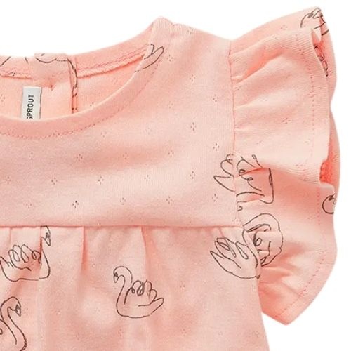 Sproet & Sproet baby ruffle top blush pink | shirt-4