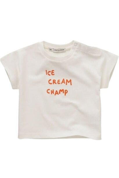 Sproet & Sproet baby t-shirt ice cream off-white off-white | shirt