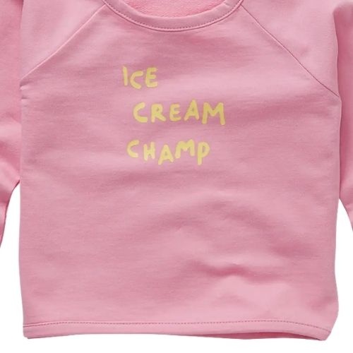 Sproet & Sproet baby raglan sweatshirt pink podium pink | trui-3