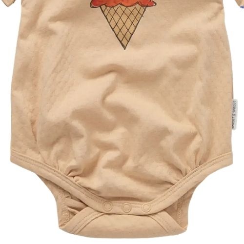 Sproet & Sproet romper balloon sleeve sand sand | babypakje-4