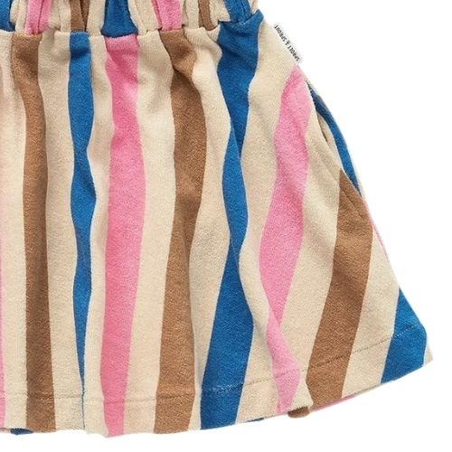 Sproet & Sproet paperbag skirt stripes sesame | rok-5