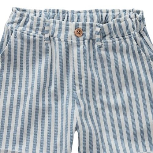 Sproet & Sproet jersey twill chino shorts denim blue | korte broek-2